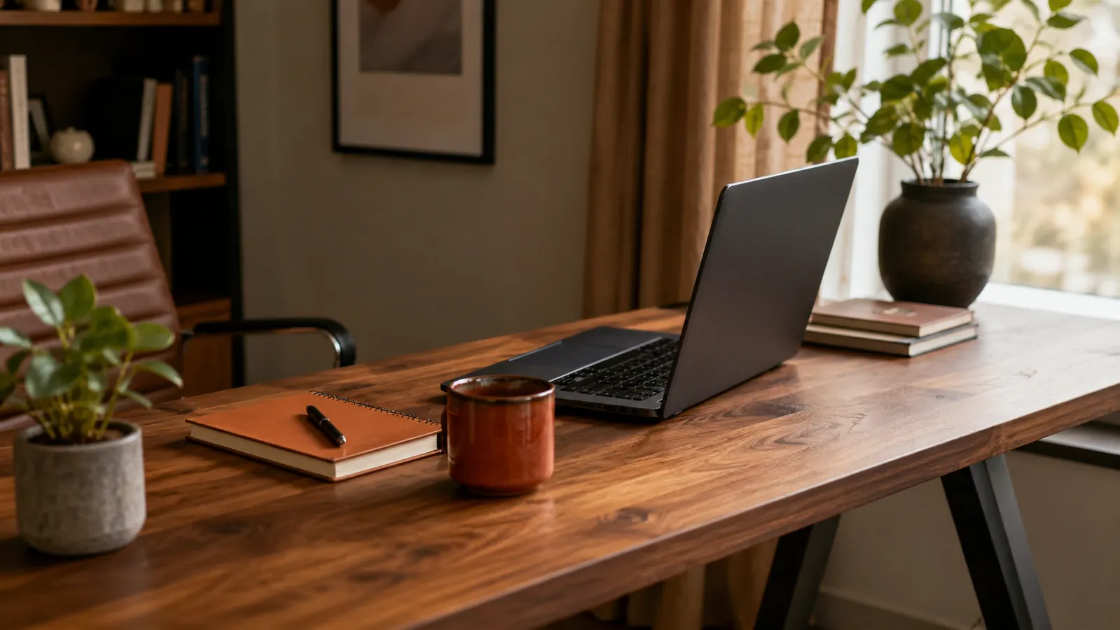 How to Hide a Power Strip and Desk Cords in a Home Office (Without Drilling)