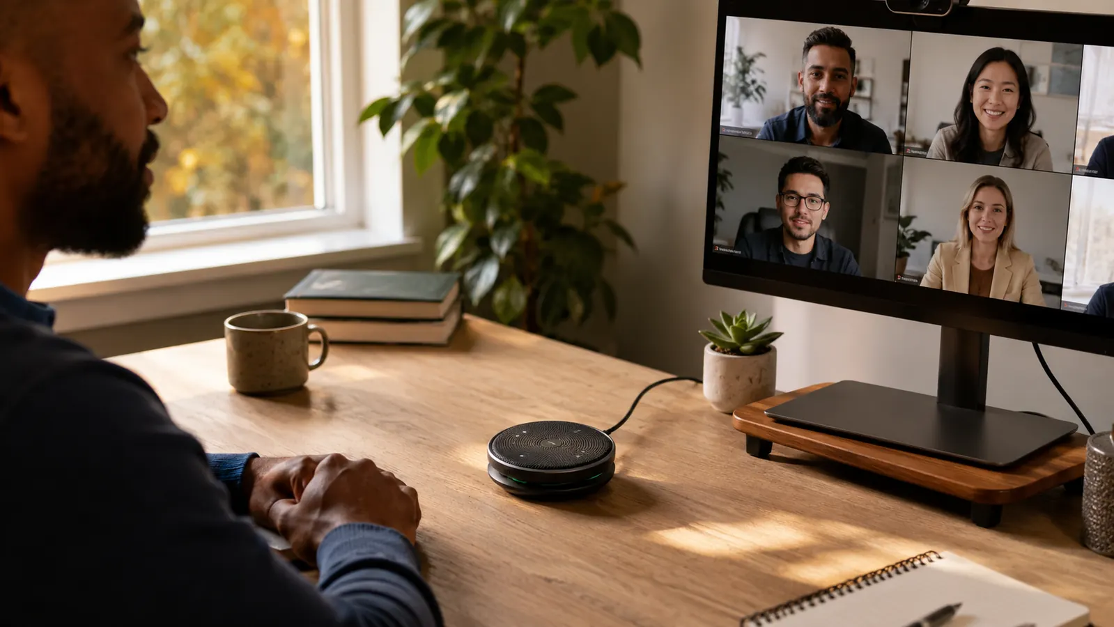 How to Sound Professional on Every Video Call Using a Desktop Speakerphone